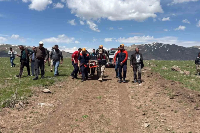 Kayalık alandan düşen 14 yaşındaki çocuk hastaneye kaldırıldı
