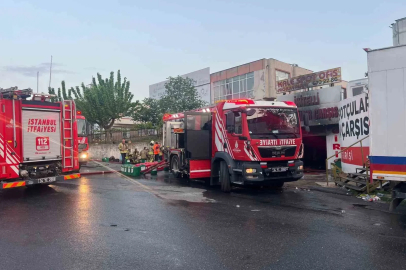 Başakşehir’de parfüm imalatı tesisinde çıkan yangın 8. saatinde söndürüldü
