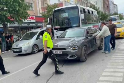 Çerkezköy’de maddi hasarlı kaza sonrası gerginlik
