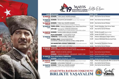 19 Mayıs gençleri Atakum’da buluşacak
