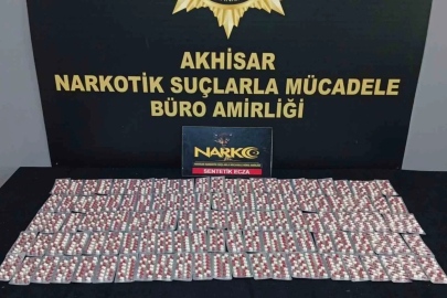 Akhisar’da bin 666 sentetik hap ele geçirildi
