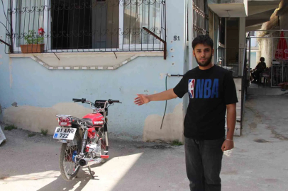 Çalınan motosikletinin peşine düştü, hırsızlara yetişemedi
