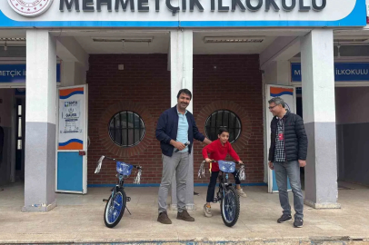 Siverek’te çevreye duyarlı öğrenciler bisikletle ödüllendirildi
