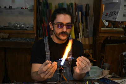 Murano’dan Eskişehir’e gelen camlar, burada birer sanat eserine dönüşüyor

