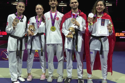 Milli taekwondoculardan 5 madalya
