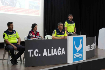 Aliağa’da güvenli sürüş ve şiddetle mücadele semineri
