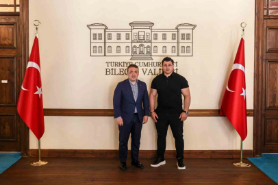 Dünya ve Avrupa şampiyonu Rıza Kayaalp Bilecik’te
