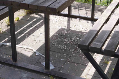 Melen Su Park’ta utandıran manzara
