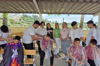 Bayram öncesi anlamlı dokunuş: Miniklere ücretsiz tıraş
