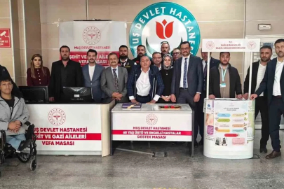 Muş Devlet Hastanesi’nde "Vefa Masası" kuruldu
