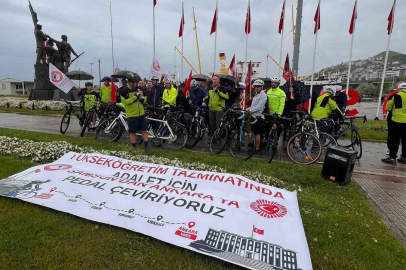 ÜNİPERSEN’den Samsun’dan Ankara’ya bisikletli eylem
