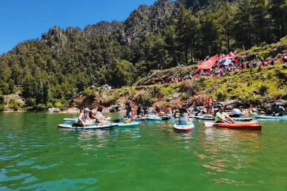 Maviyle yeşilin buluştuğu Burdur’da doğa ve su sporları etkinliği
