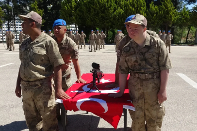 Kilis’te engelli gençler temsili askerlik yaptı
