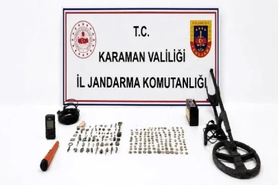 Karaman’da tarihi eser ele geçirildi: 12 tutuklama
