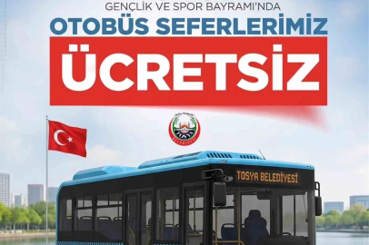 Tosya’da 19 Mayıs’ta halk otobüsleri ücretsiz olacak
