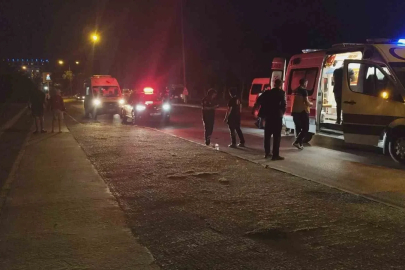 Motosikletiyle karanlıkta kaldırıma çarptı: 1 yaralı

