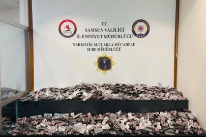 Samsun’da 33 bin  uyuşturucu hap ele geçirildi: 2 kişi tutuklandı
