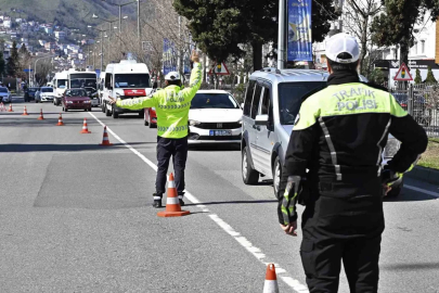 Ordu’da bir haftada 20 binden fazla araç ve sürücüsü denetlendi
