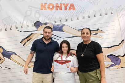 Lösemiyi yenen Masal Çelik, yüzmede Türkiye birincisi oldu
