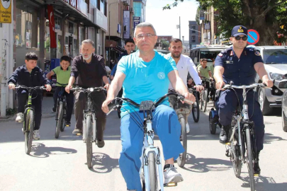 Köşk’te 19 Mayıs coşkusu pedal çevirerek kutlandı
