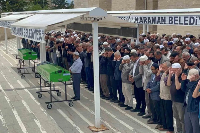 Mersin’deki kazada ölen anne ve kızı Karaman’da son yolculuğuna uğurlandı

