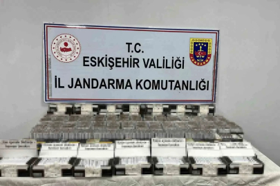 Jandarma 21 bin 240 adet içi doldurulmuş kaçak makaron ele geçirildi
