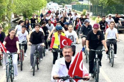 Çine’de ’sağlıklı yaşam’ için pedal çevirdiler
