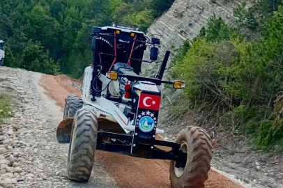 Sinop’ta köylerde yol iyileştirme çalışmaları
