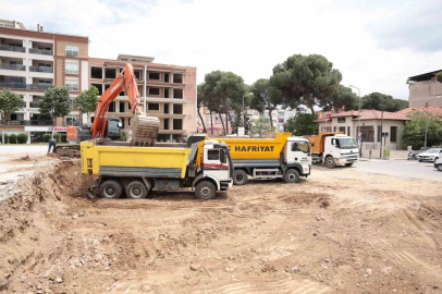 İncirliova’nın Yeni Meydan Projesi’nde ilk kazma vuruldu
