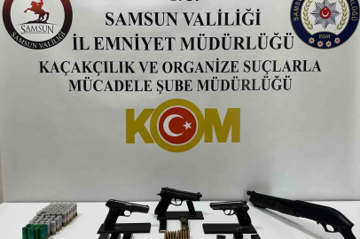 Samsun’da ruhsatsız silah operasyonu
