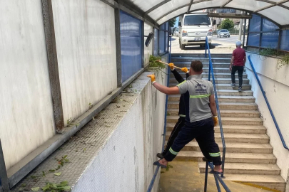 Gölcük’te bayram öncesi temizlik çalışması

