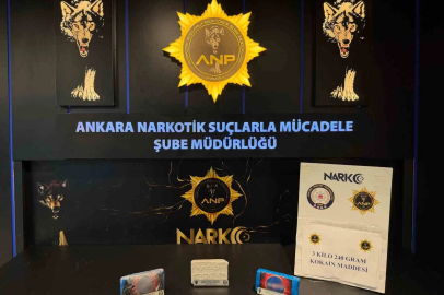Ankara’da uyuşturucu operasyonu: 3 kilo 240 gram kokain ele geçirildi
