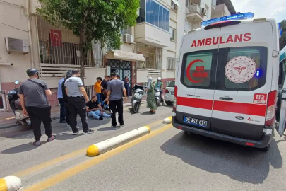 Karşı şeride geçen otomobil ile motosiklet çarpıştı: 1 yaralı
