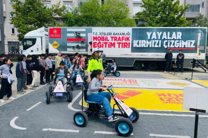 Oltu’da öğrencilere trafik eğitimi
