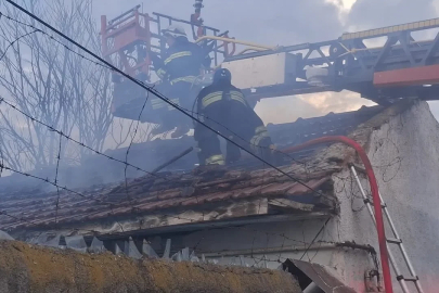 Eskişehir’de müstakil evde korkutan yangın
