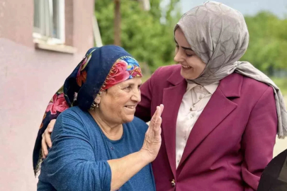 Sebahat teyzenin duası Kaymakam Kılıç’ı duygulandırdı
