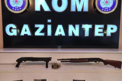Gaziantep’te 6 adet ruhsatsız silah ele geçirildi: 1 gözaltı
