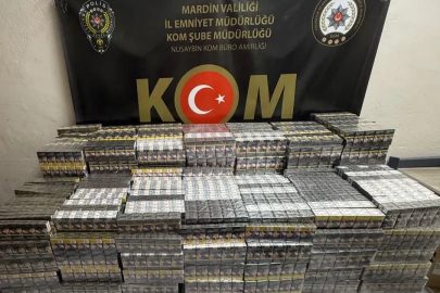 Mardin’de 7 bin 100 paket kaçak sigara ele geçirildi
