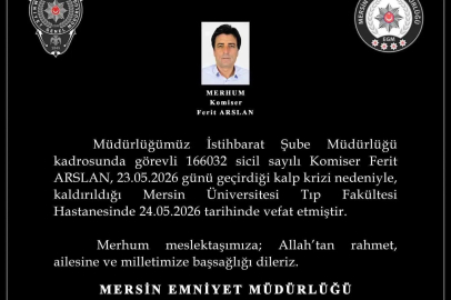 Kalp krizine yenilen komiserin naaşı memleketi Diyarbakır’a gönderildi
