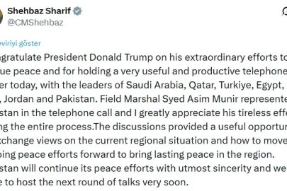 Pakistan Başbakanı Şerif, Trump’ı barış çabaları nedeniyle tebrik etti
