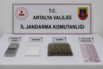 Antalya’da uyuşturucu operasyonunda 1 şüpheliye işlem
