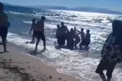 Kuşadası’nda iki kişi boğulma tehlikesi geçirdi
