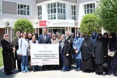 Erzurumlu kadın çiftçilerden Erzincan’a çıkarma

