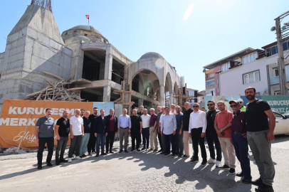 Kuruçeşme Merkez Camii inşaatı hızlı ilerliyor