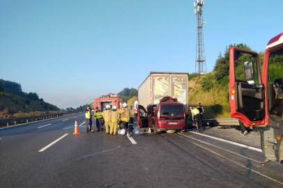 Kuzey Marmara Otoyolu’nda feci kaza: Biri bebek 3 kişi hayatını kaybetti